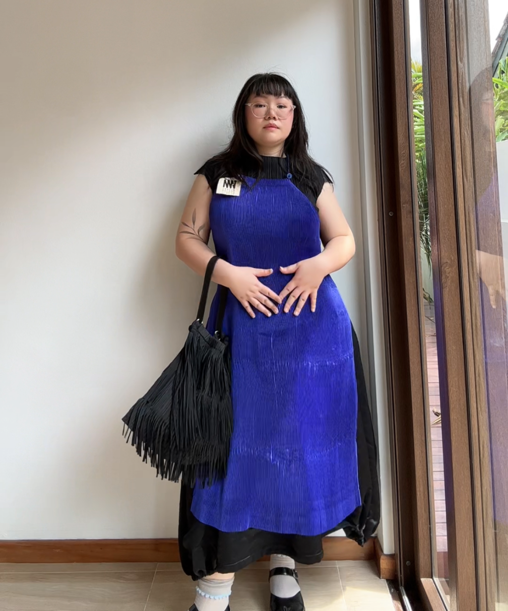 Issey Miyake IM Product Halter-tie Apron Dress