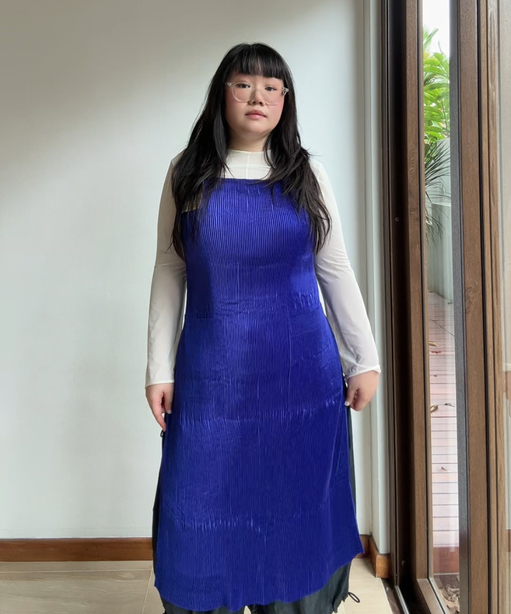 Issey Miyake IM Product Halter-tie Apron Dress