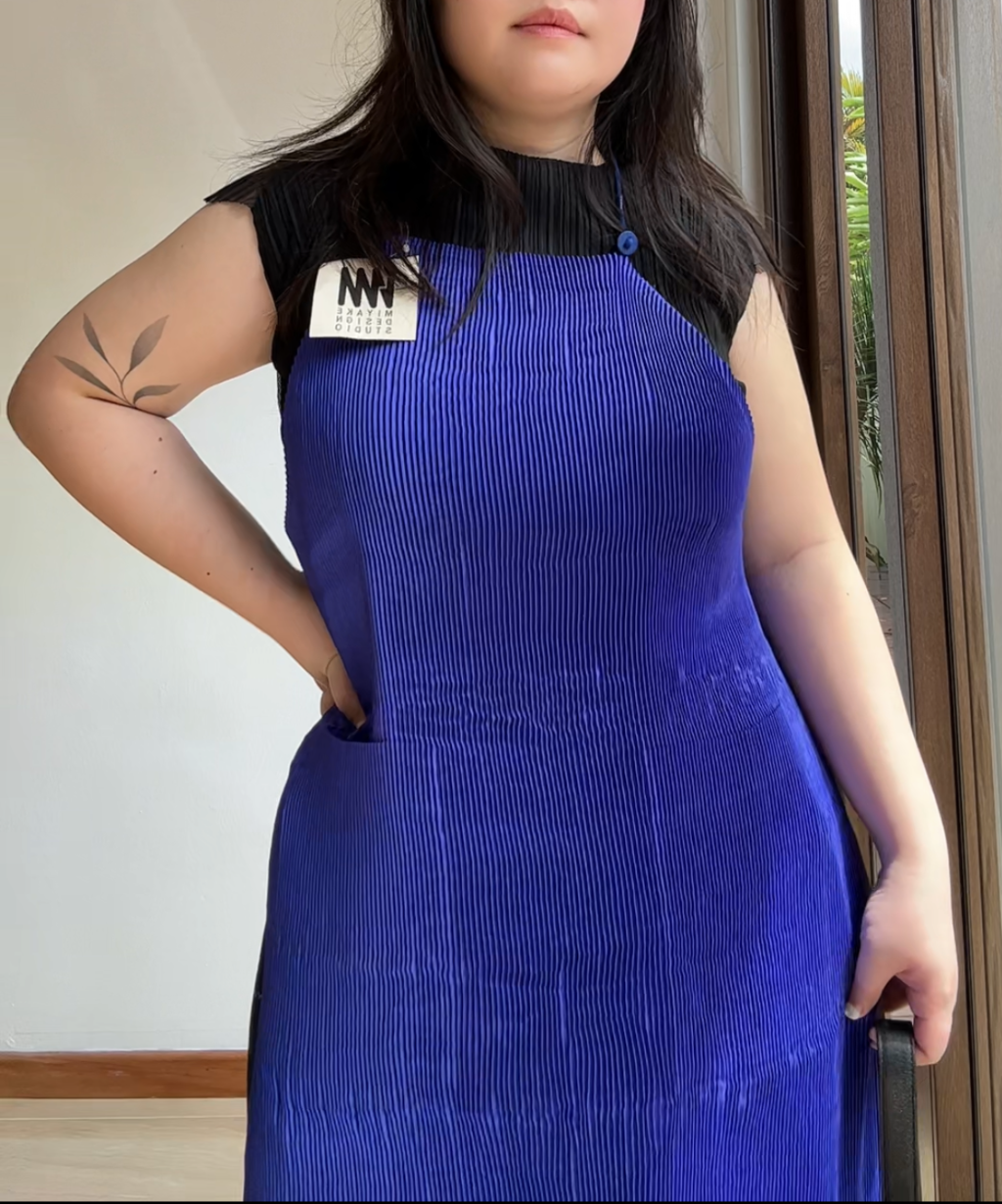 Issey Miyake IM Product Halter-tie Apron Dress