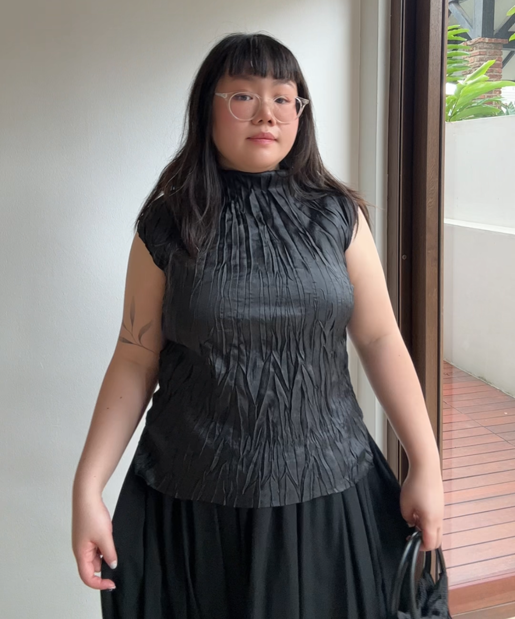 Pleats Please Crinkled Texture Top