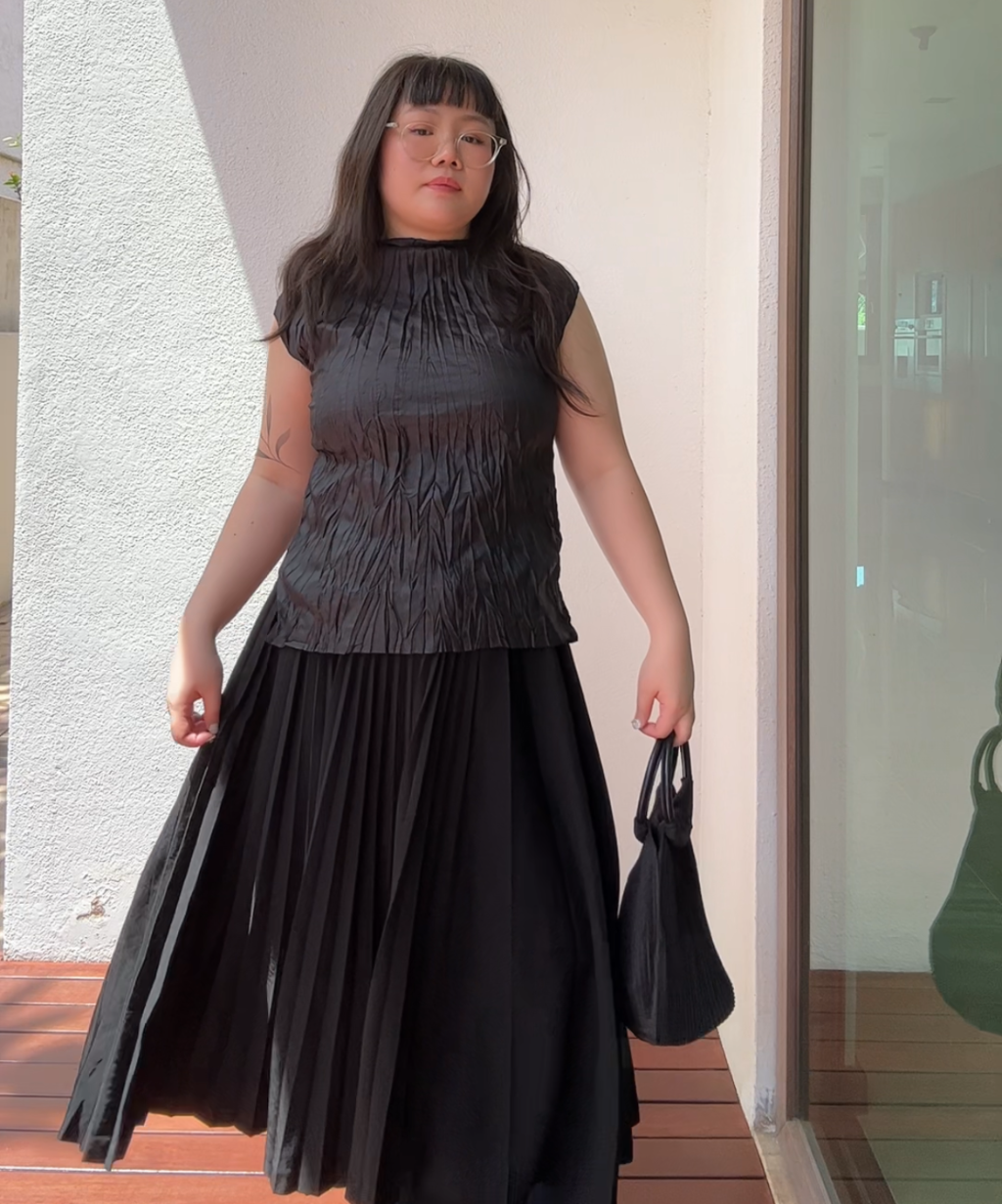 Pleats Please Crinkled Texture Top