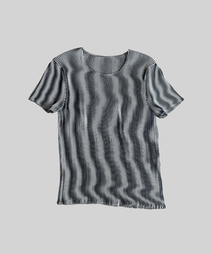 Issey Miyake Lenticular Wave Print Top