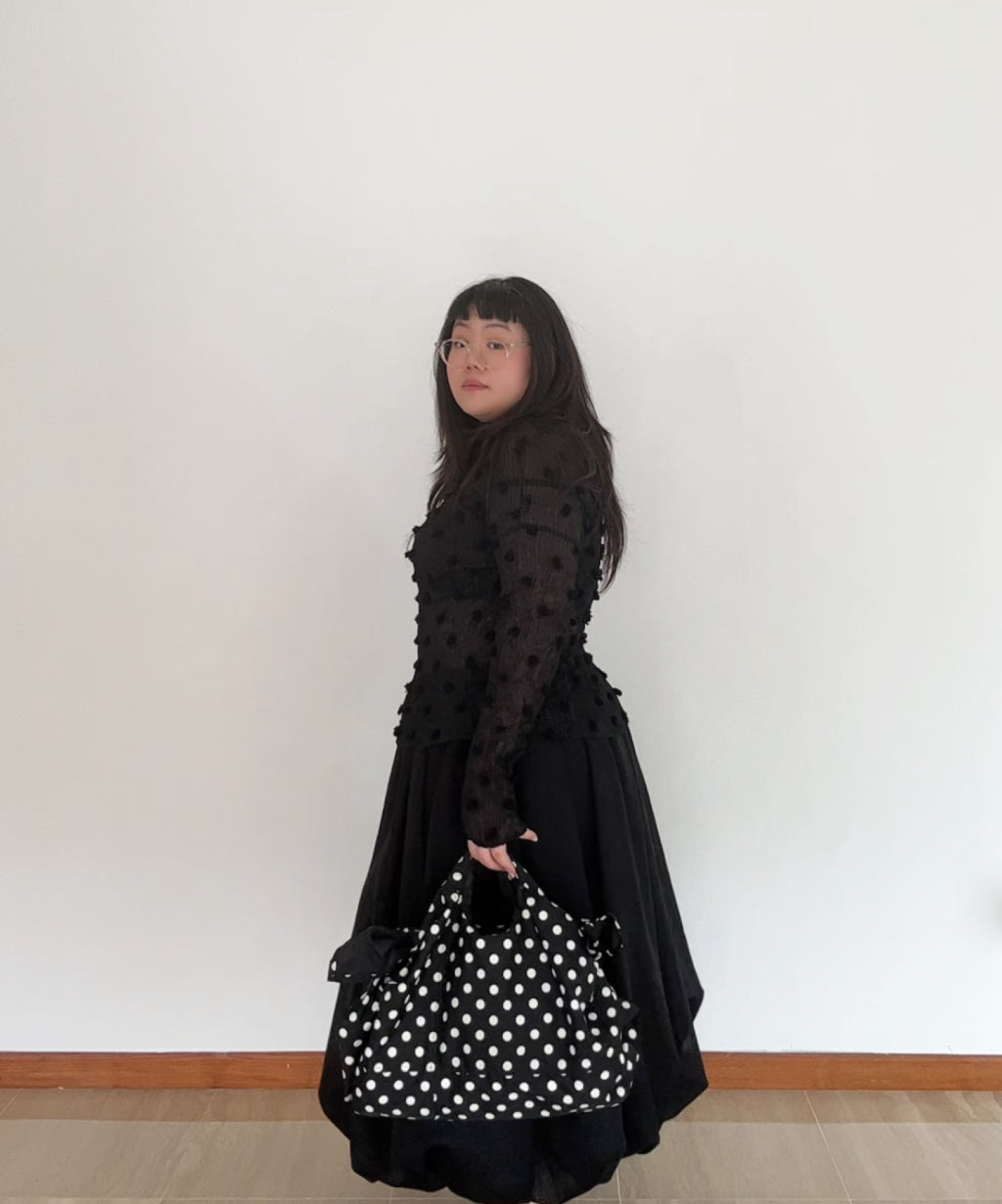 Comme des Garcons Girl Polka Dot Nylon Candy Bag
