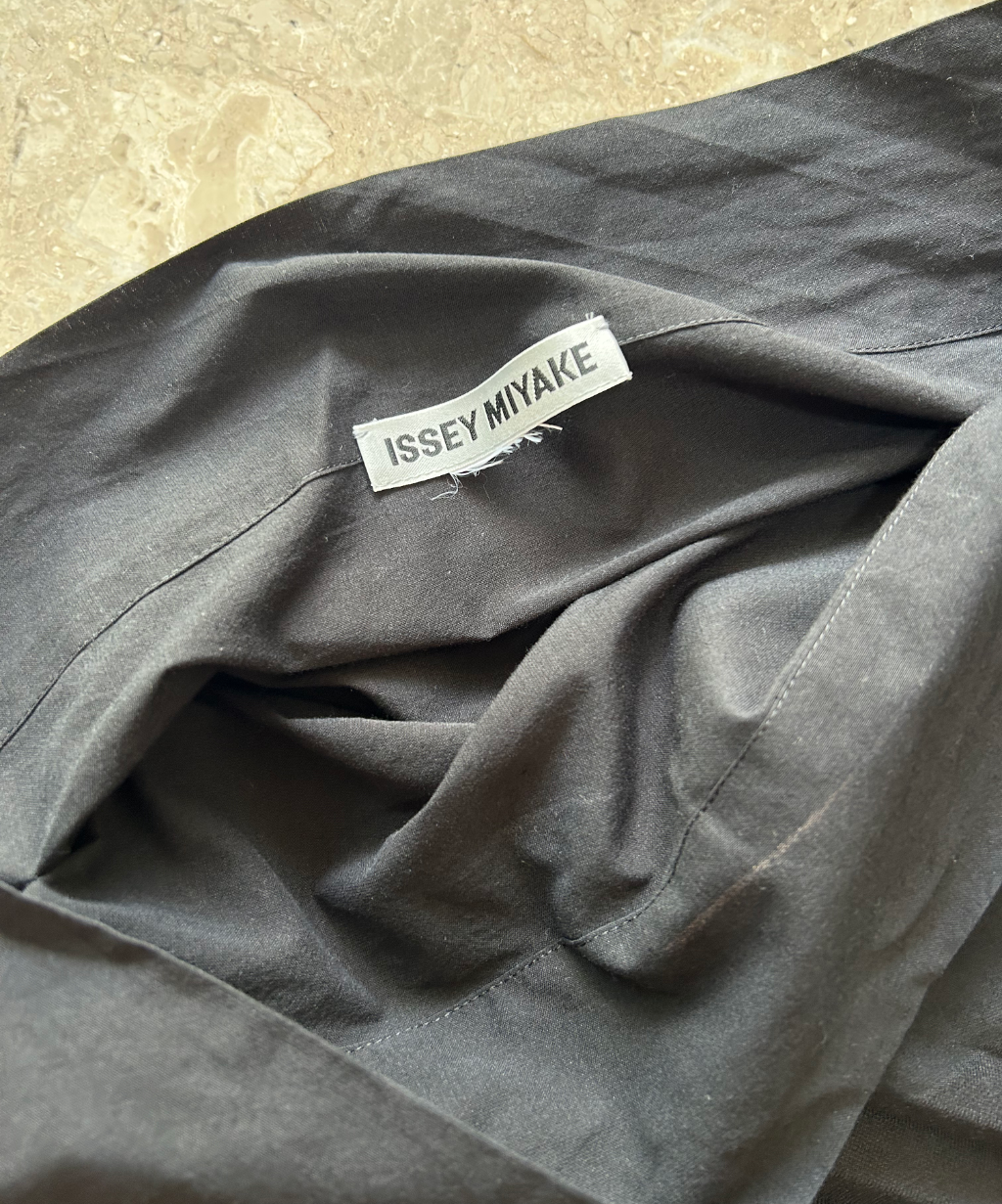 Issey Miyake SS25 Cotton Curve Pleated Dress