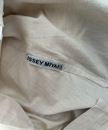 Issey Miyake SS25 Cotton Curve Pleated Blouse