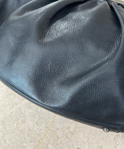 Jean Paul Gaultier 00s Kisslock Leather Oval Bag