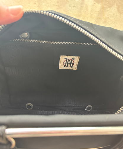 Vintage Jean Paul Gaultier pipe frame 2-way nylon bag (S)