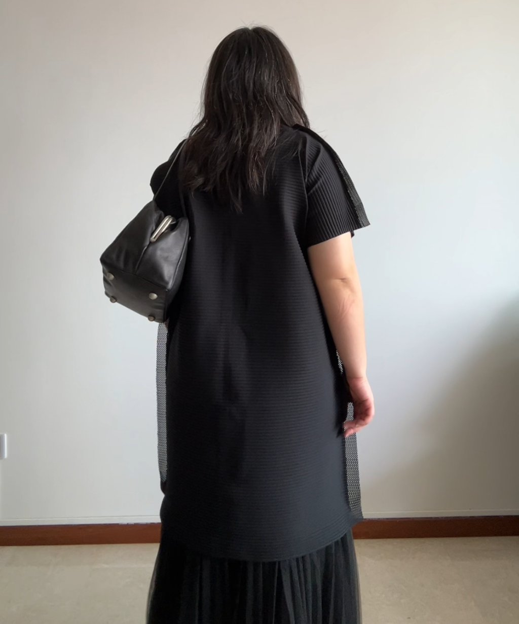 Kawa Kawa Kisslock Leather Cube Shoulder Bag