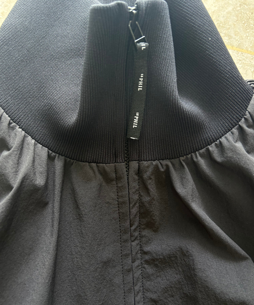 Le Phil Balloon Sleeve Cropped Parka