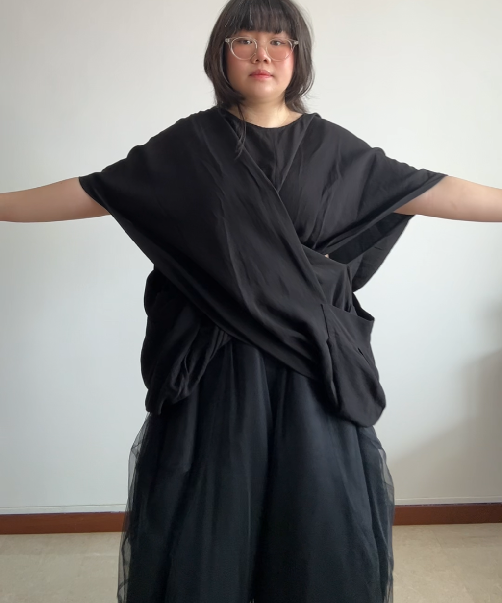 Limi Feu Crisscross Drape Blouse/Dress
