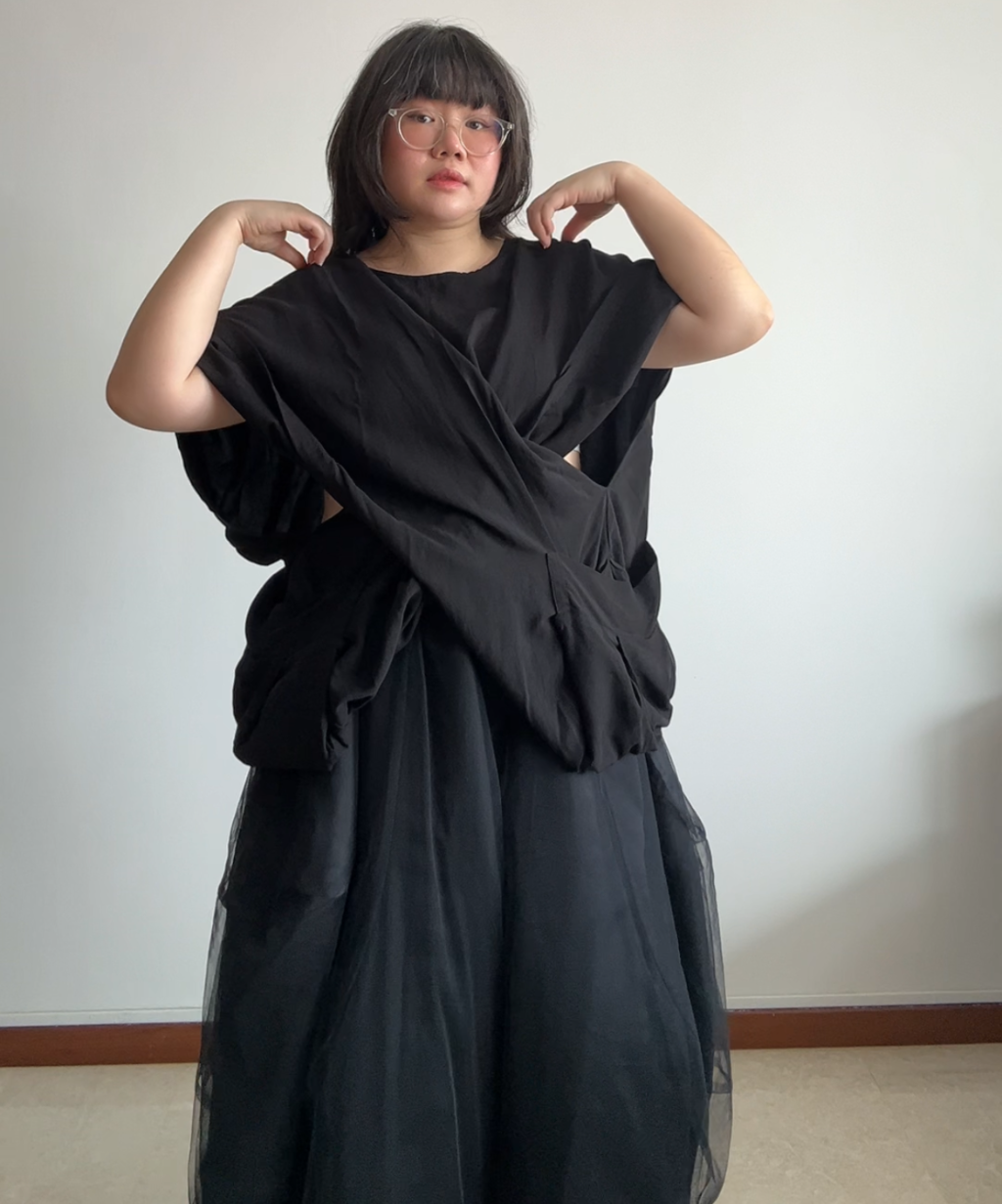 Limi Feu Crisscross Drape Blouse/Dress