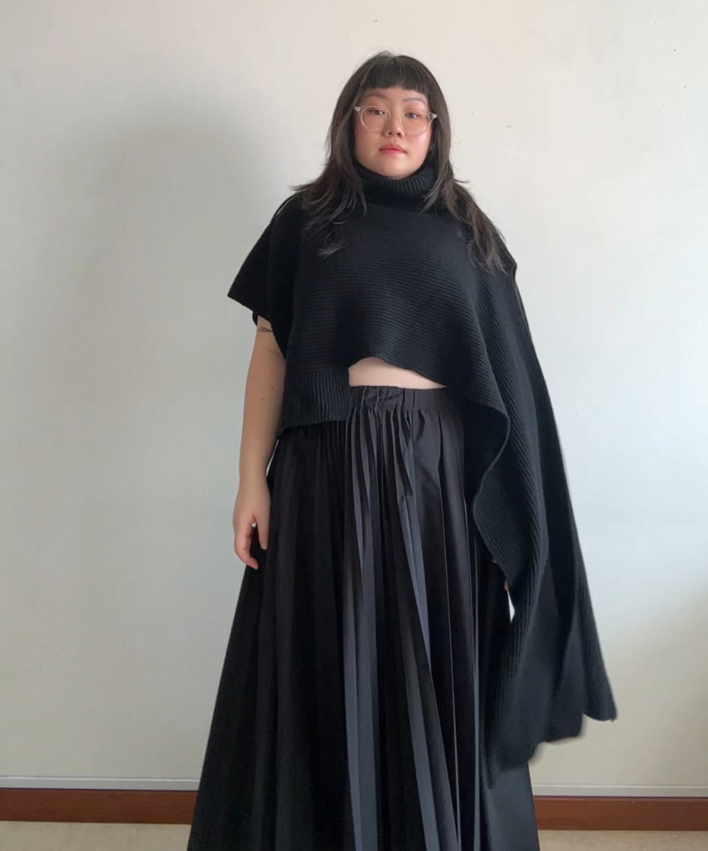 Limi Feu Cropped Lambwool Sweater Scarf