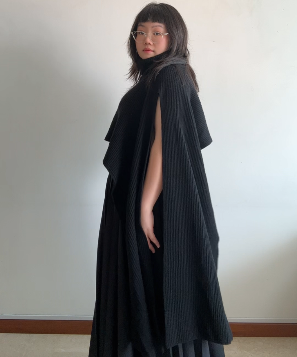 Limi Feu Cropped Lambwool Sweater Scarf