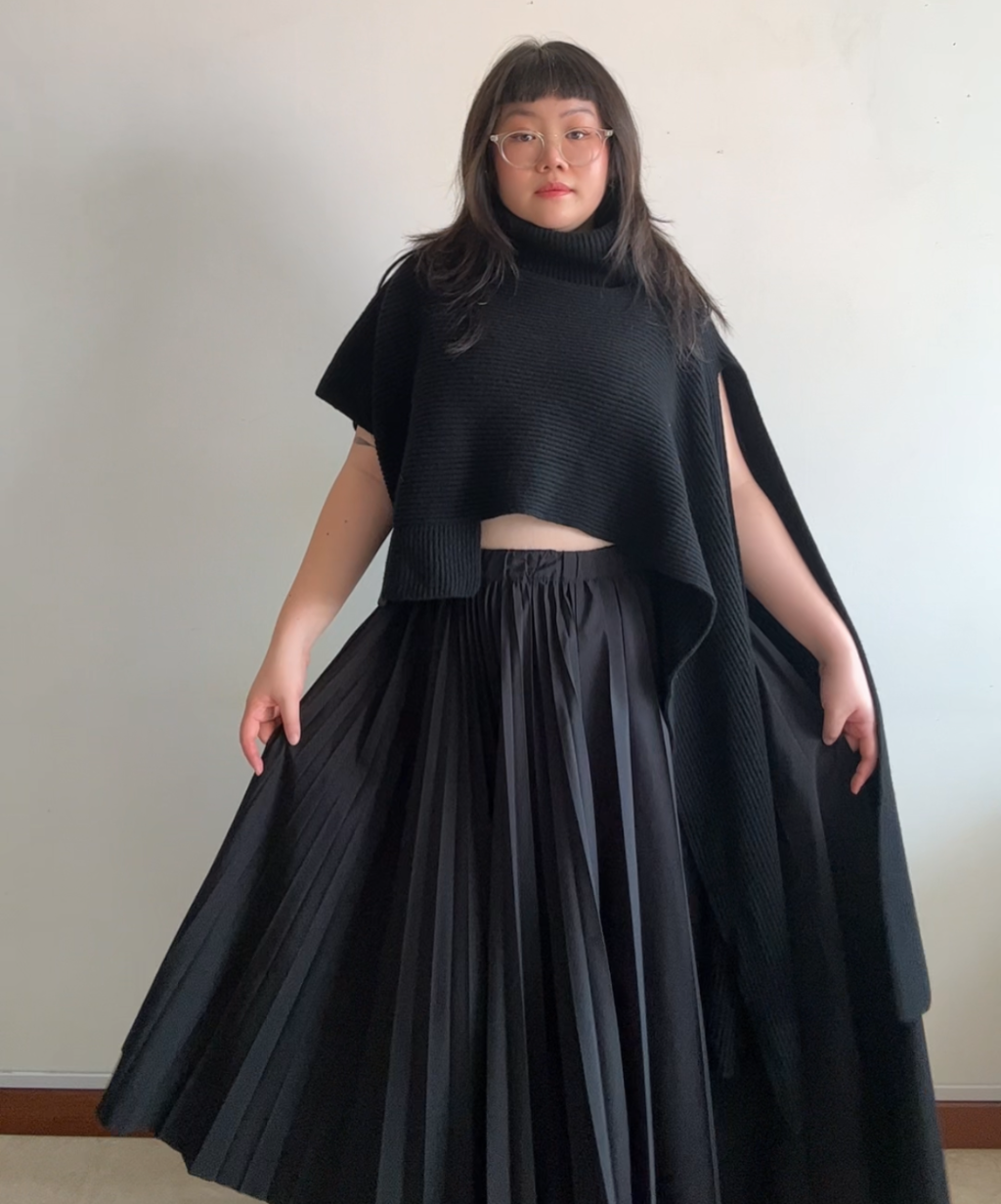 Limi Feu Cropped Lambwool Sweater Scarf