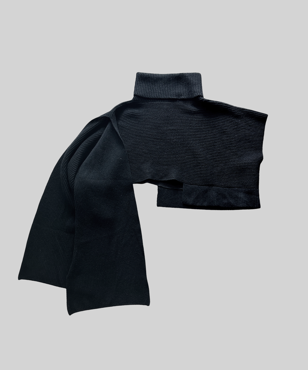 Limi Feu Cropped Lambwool Sweater Scarf