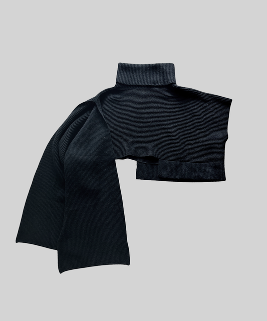 Limi Feu Cropped Lambwool Sweater Scarf