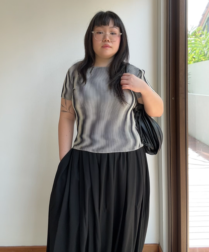 Issey Miyake Lenticular Wave Print Top