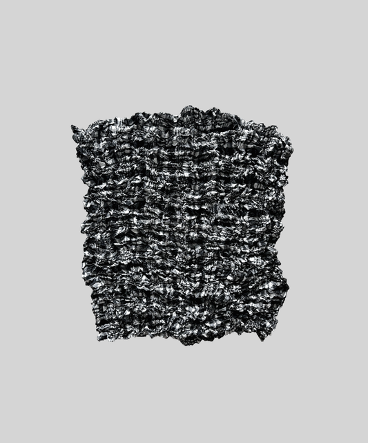 Me Issey Miyake Crinkle Pleated Check Top