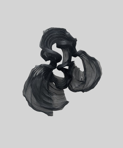 ME Issey Miyake Twisted Sheer Pleats Scarf