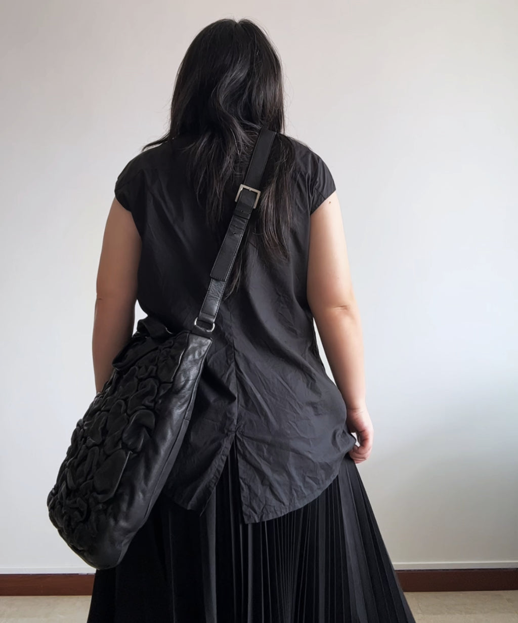 Kawa Kawa Crinkled Leather 2-way Tote