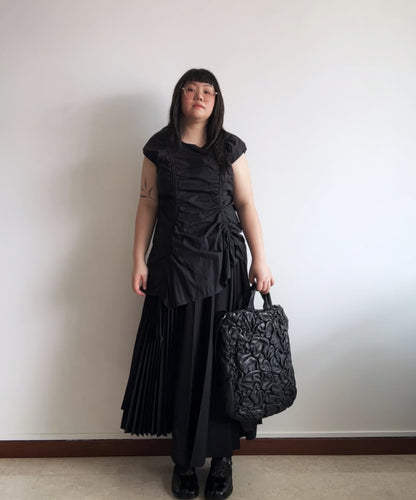 Kawa Kawa Crinkled Leather 2-way Tote