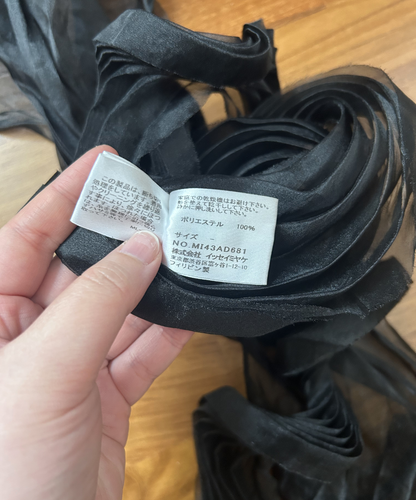 ME Issey Miyake Twisted Sheer Pleats Scarf