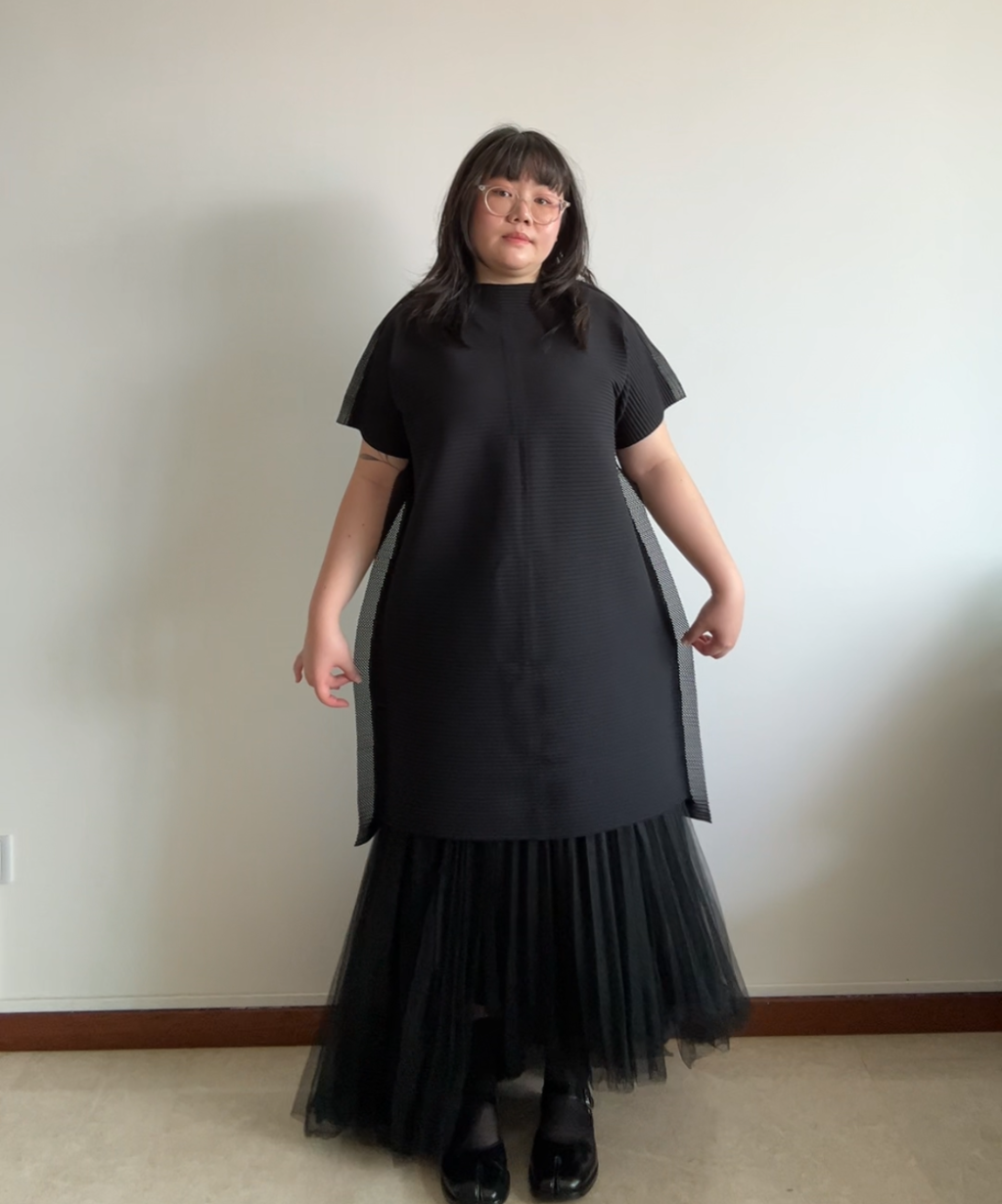Me Issey Miyake SS25 Mesh Illusion Tshirt Dress (BNWT, Condition 10/10)