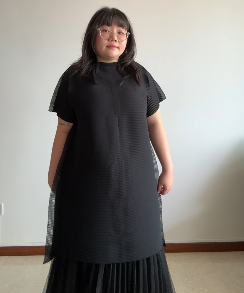 Me Issey Miyake SS25 Mesh Illusion Tshirt Dress (BNWT, Condition 10/10)