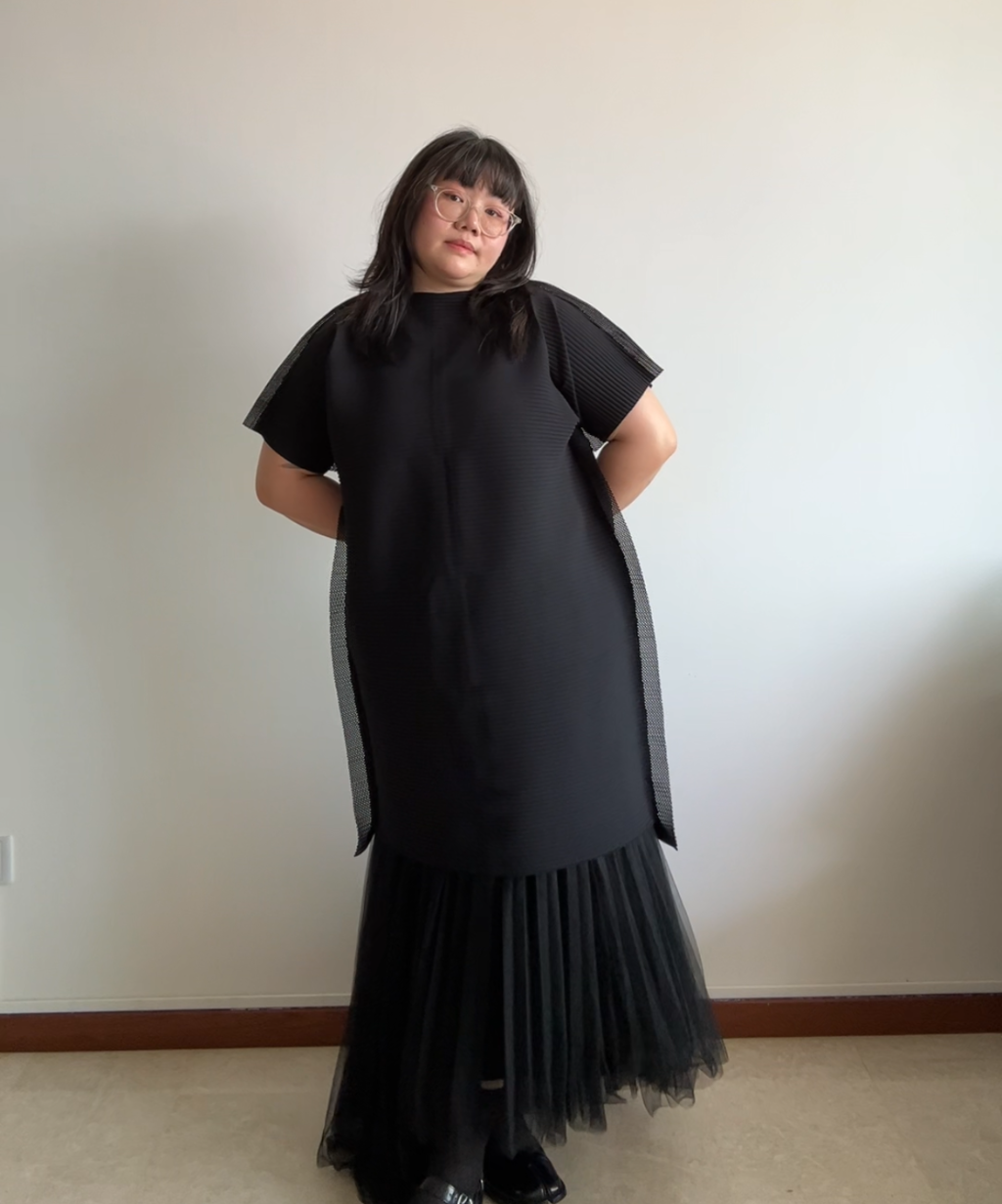 Me Issey Miyake SS25 Mesh Illusion Tshirt Dress (BNWT, Condition 10/10)