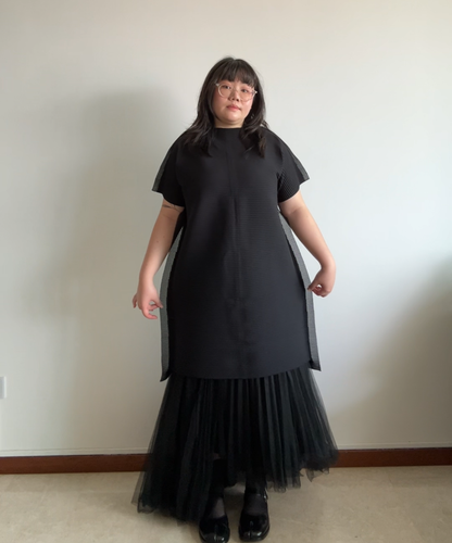 Chika Kisada Tulle Asymmetrical Wrap Skirt