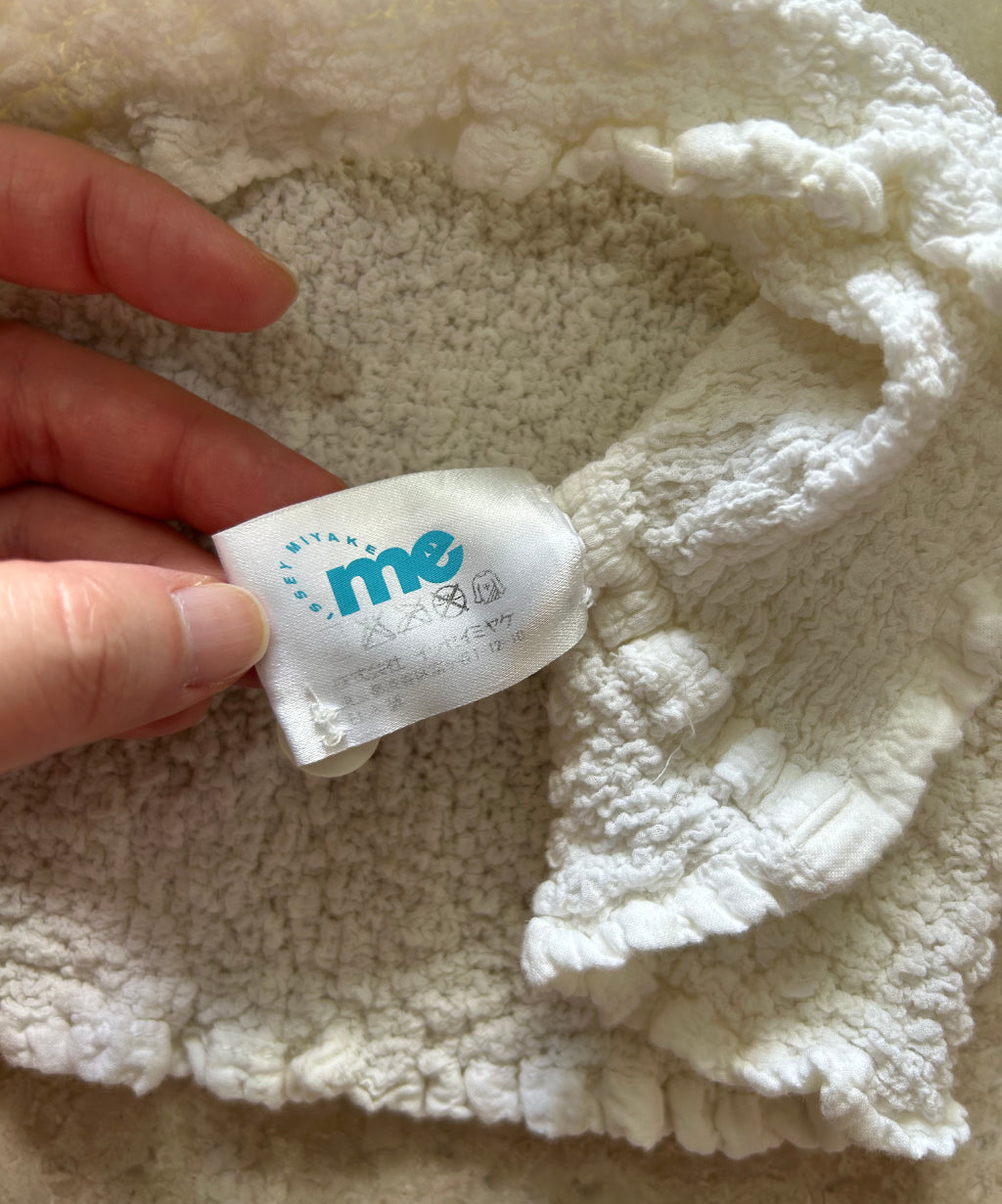 Me Issey Miyake Cauliflower Blouse with Colourful Pom Pom Details