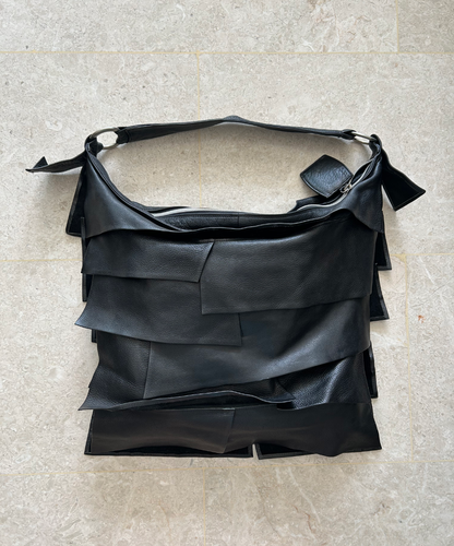 Michiamo Layered Frill Leather Bag