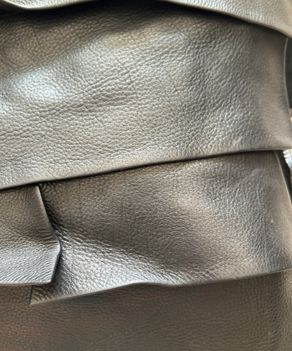 Michiamo Layered Frill Leather Bag