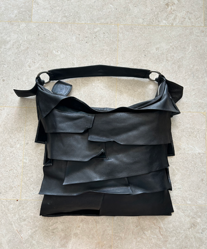Michiamo Layered Frill Leather Bag