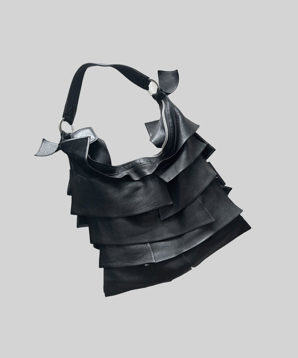 Michiamo Layered Frill Leather Bag
