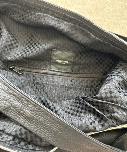 Michiamo Layered Frill Leather Bag