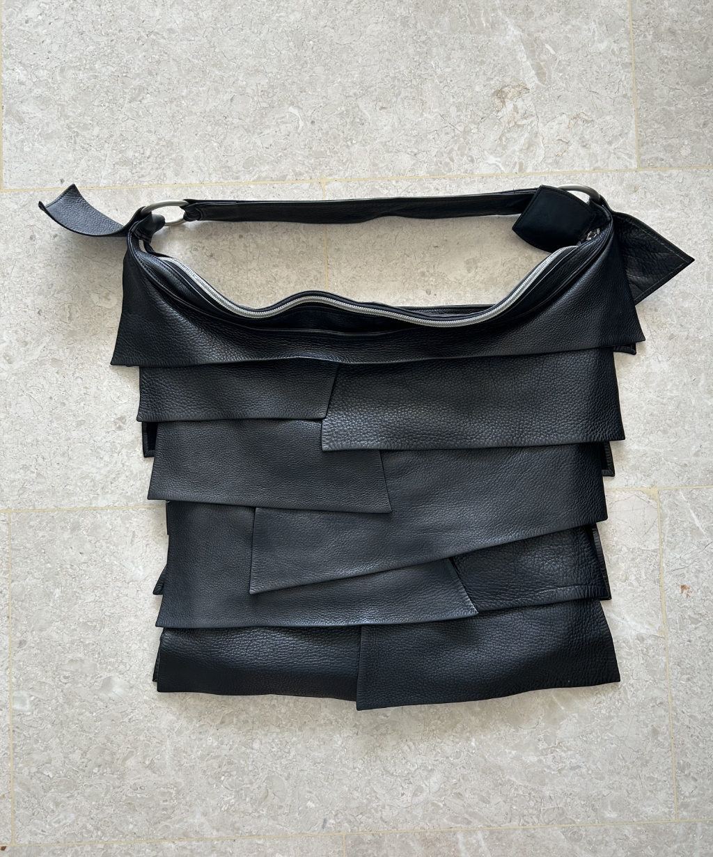 Michiamo Layered Frill Leather Bag
