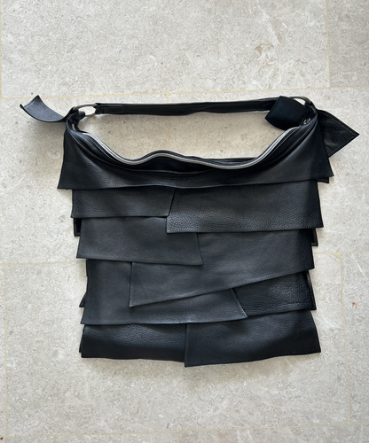Michiamo Layered Frill Leather Bag