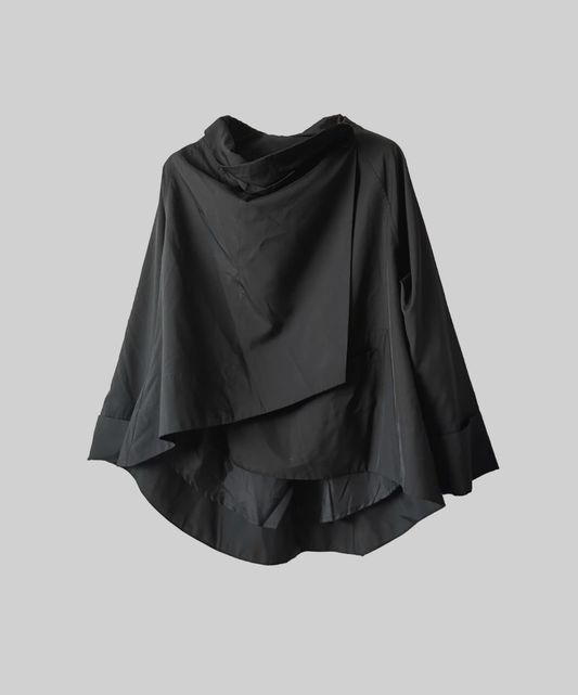 Moyuru Deconstructed Asymmetrical Drape Jacket
