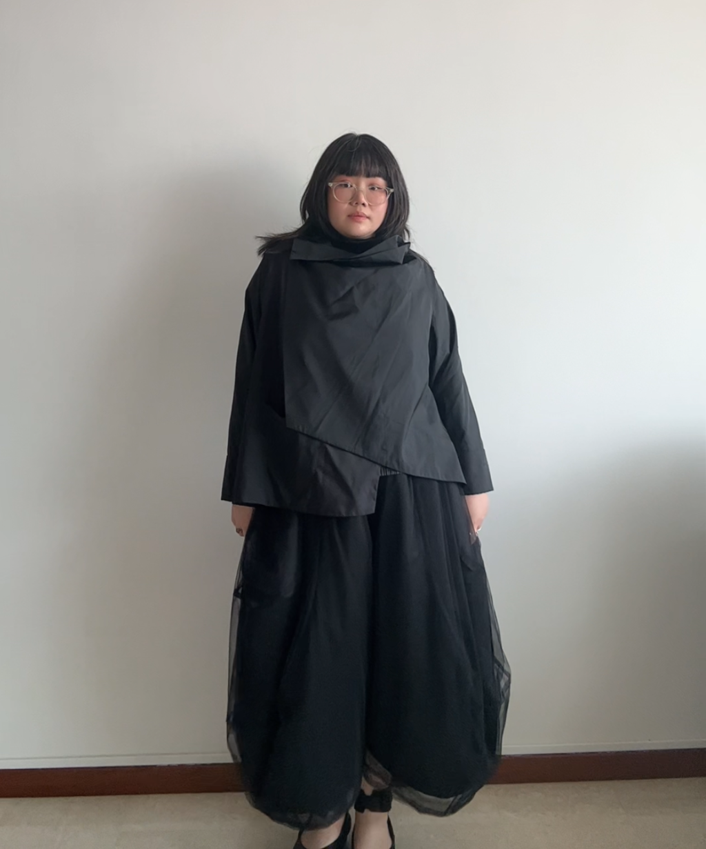 Moyuru Deconstructed Asymmetrical Drape Jacket