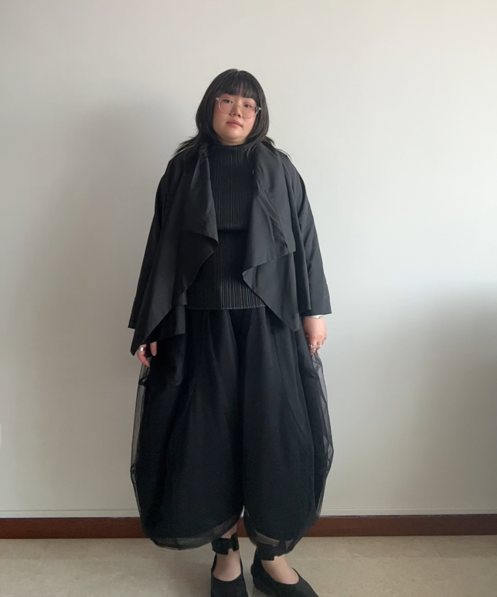 Moyuru Deconstructed Asymmetrical Drape Jacket