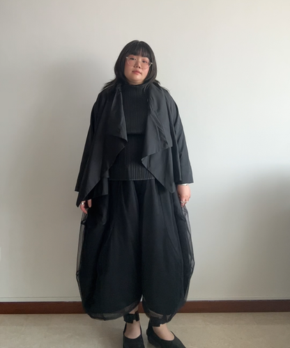 Moyuru Deconstructed Asymmetrical Drape Jacket