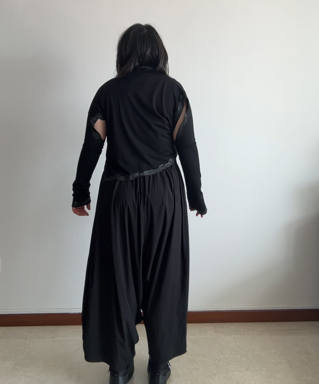 Moyuru Asymmetrical Harem Pants