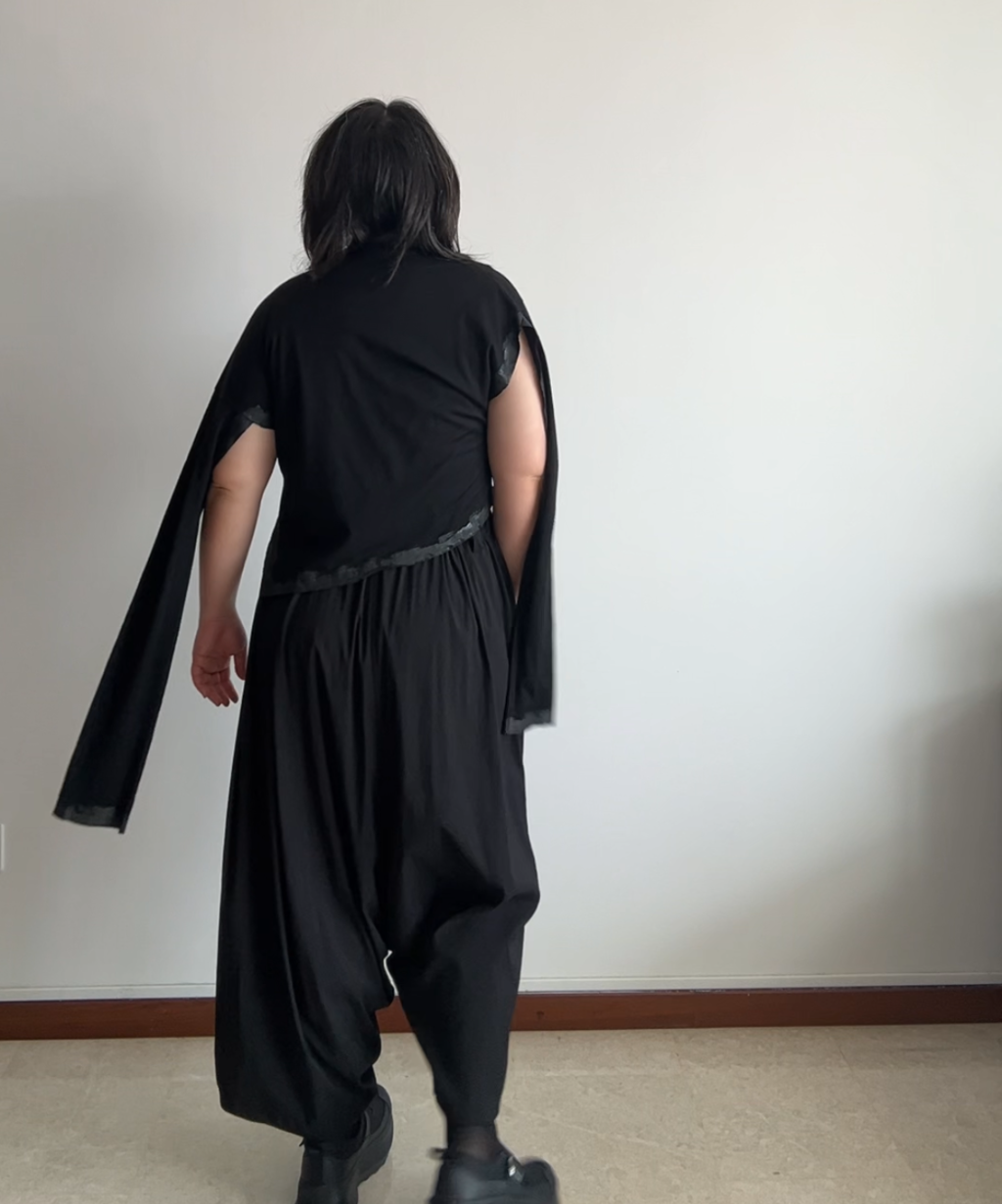 Moyuru Asymmetrical Harem Pants