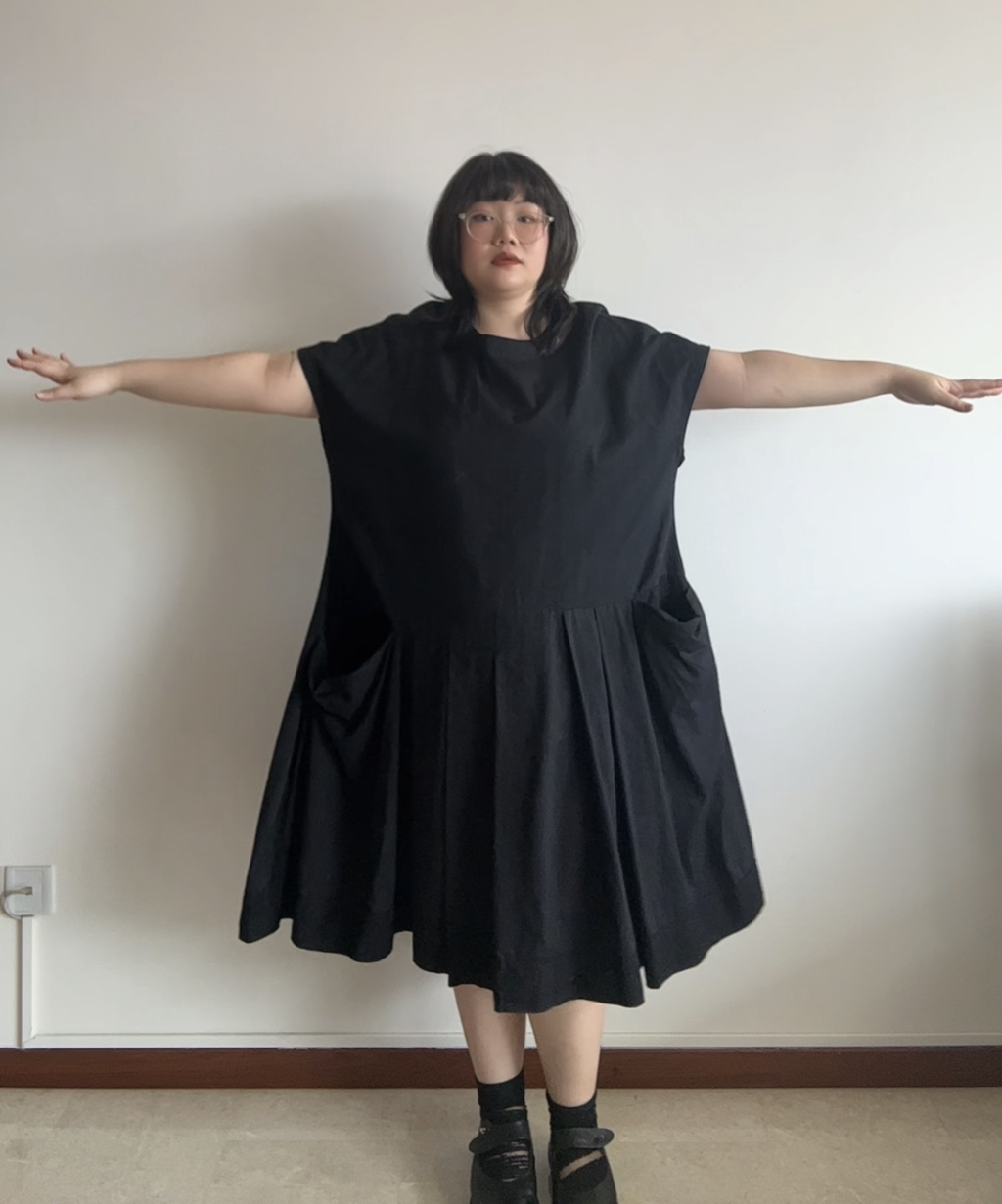 Moyuru Pleated Midi Dress
