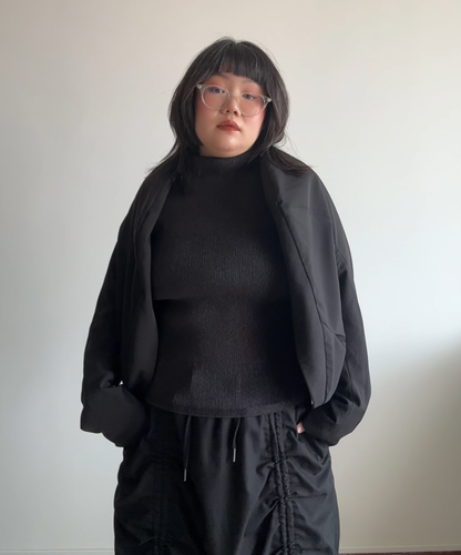 Moyuru 2-way Reversible Box Panelled Jacket