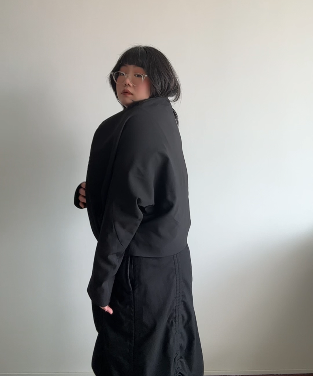 Moyuru 2-way Reversible Box Panelled Jacket