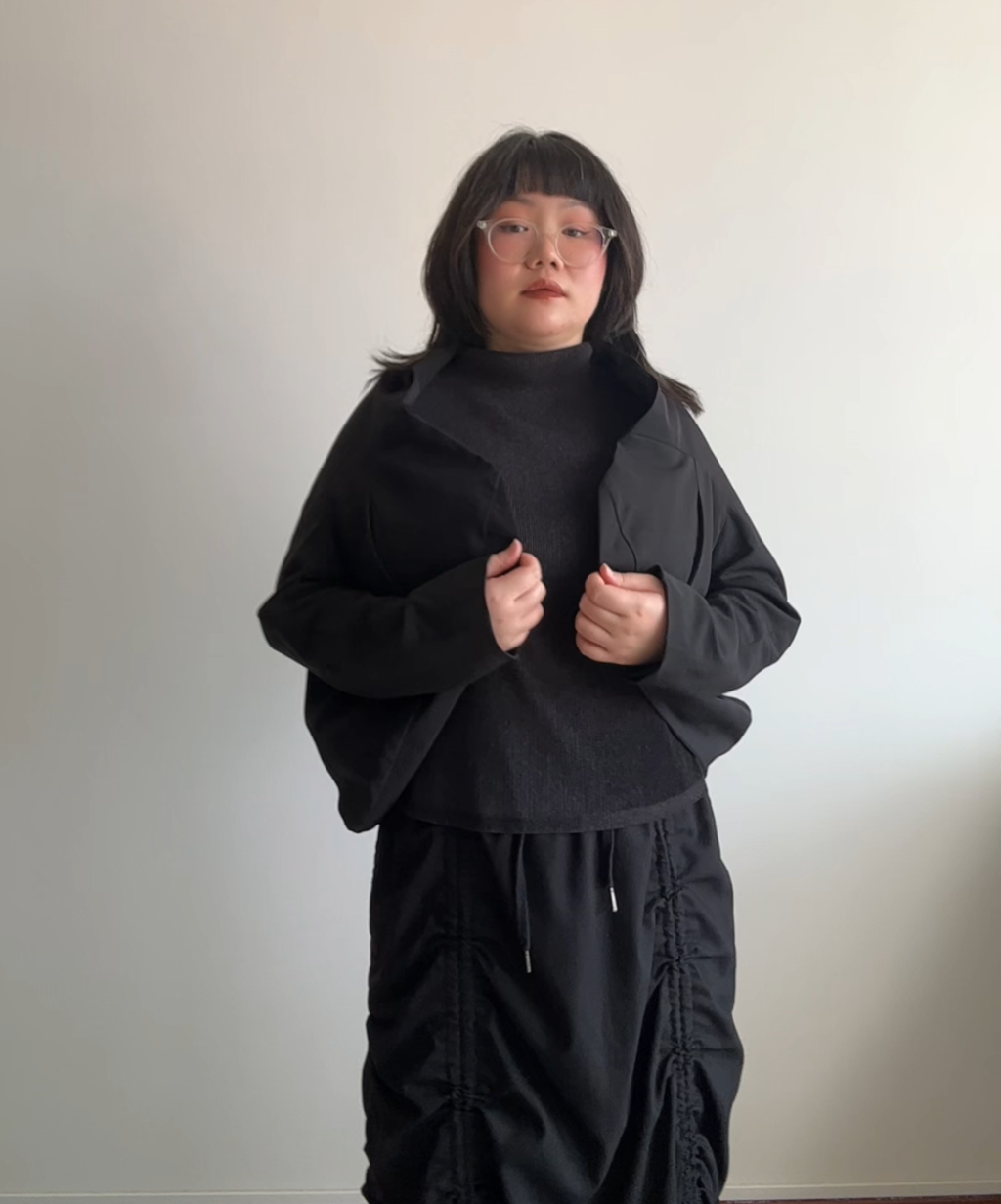 Moyuru 2-way Reversible Box Panelled Jacket