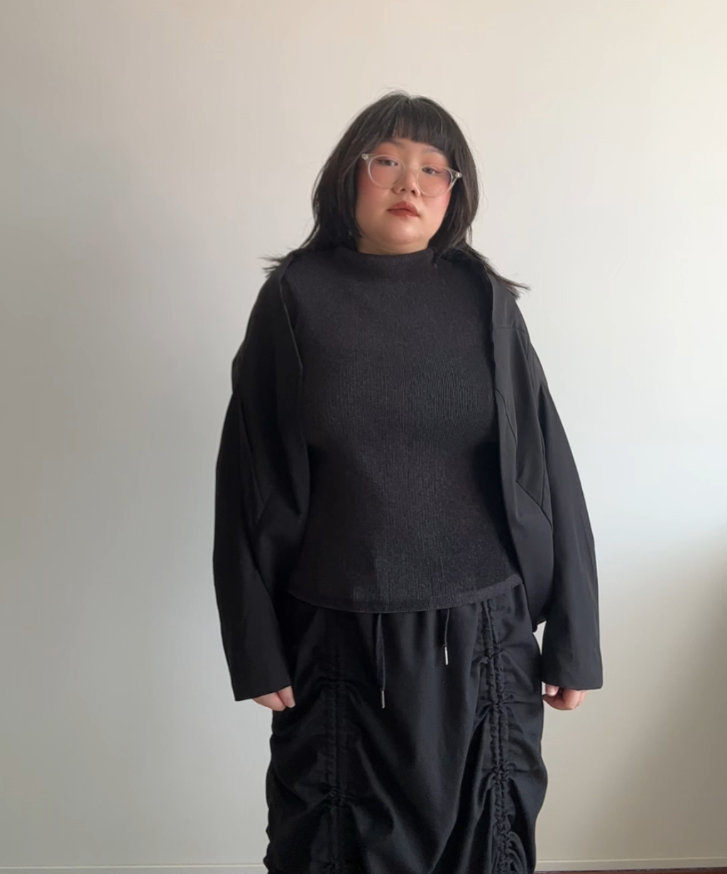 Moyuru 2-way Reversible Box Panelled Jacket