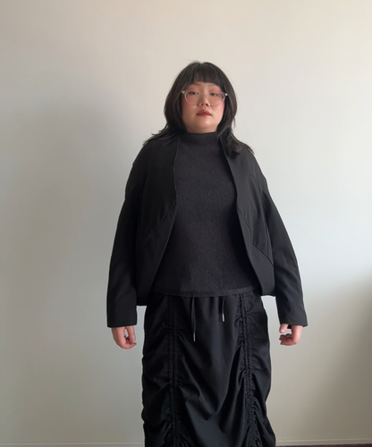 Moyuru 2-way Reversible Box Panelled Jacket